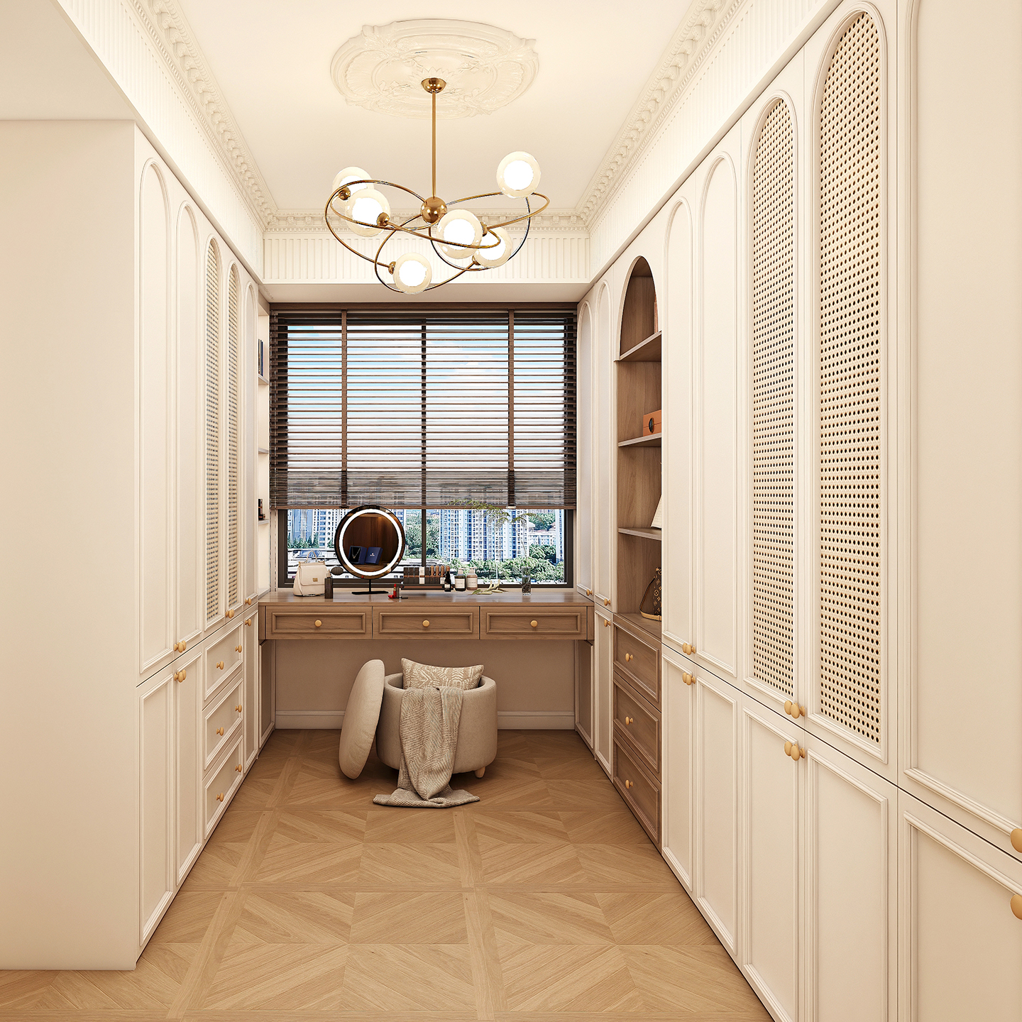 衣柜家用卧室U型整体步入式