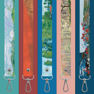 背带绳斜挎包替换背带水杯套拍立得儿童相机挂绳可调节宽梵高油画