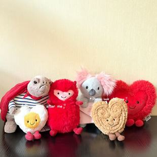 2025新品英国JELLYCAT信札爱心蛋信使考拉蝴蝶酥浪漫乌龟毛绒玩具