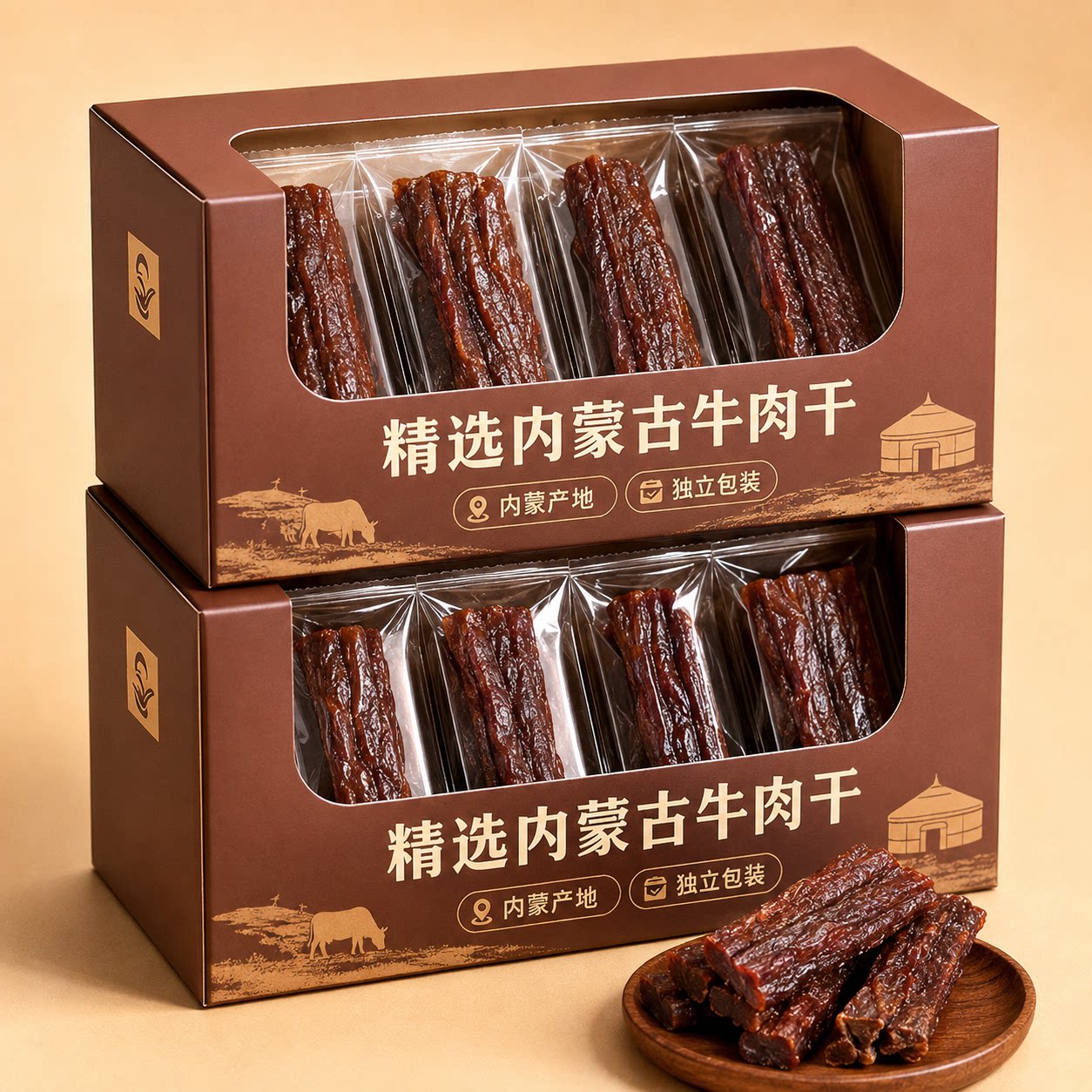 内蒙古风干牛肉干零食手撕无添加孕妇官方旗舰店独立包装产地直发