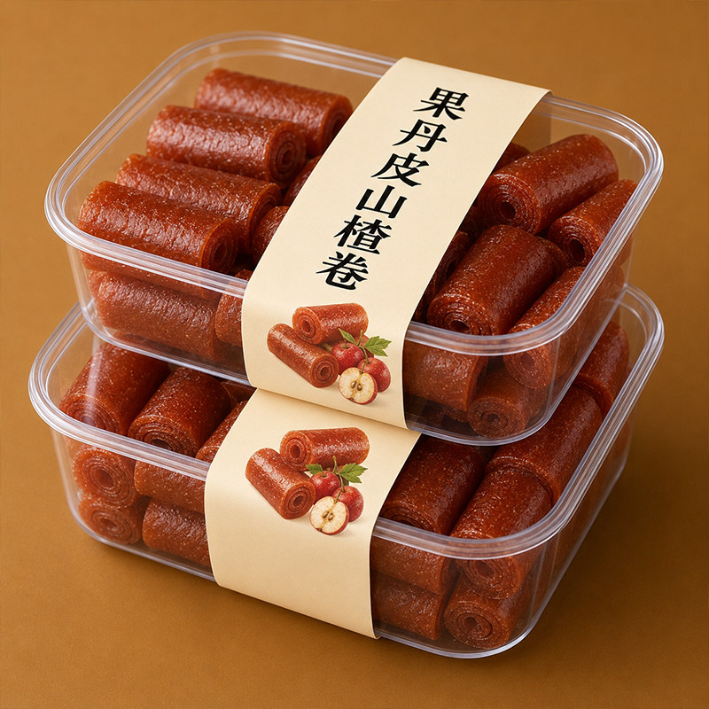 果丹皮山楂卷无添加无糖精糖尿人专用健康零食品旗舰店老式边角料