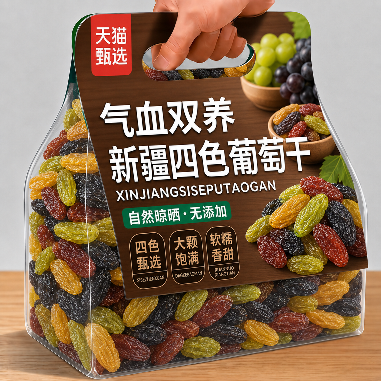 新疆特级葡萄干官方旗舰店特产超大免洗黑加仑烘焙专用商用批发