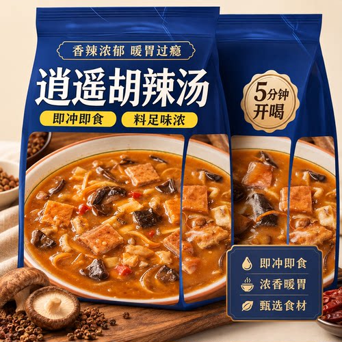 正宗逍遥镇胡辣汤河南速食汤特产小吃懒人方便早餐晚餐官方旗舰店