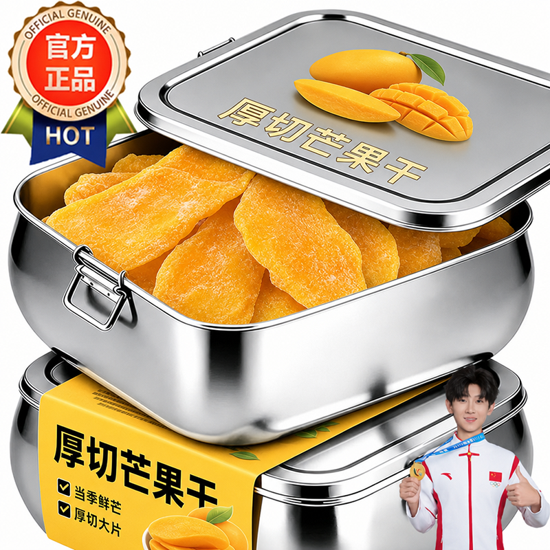 特级芒果干无糖无添加天然厚切蜜饯果干果脯新货零食官方旗舰店