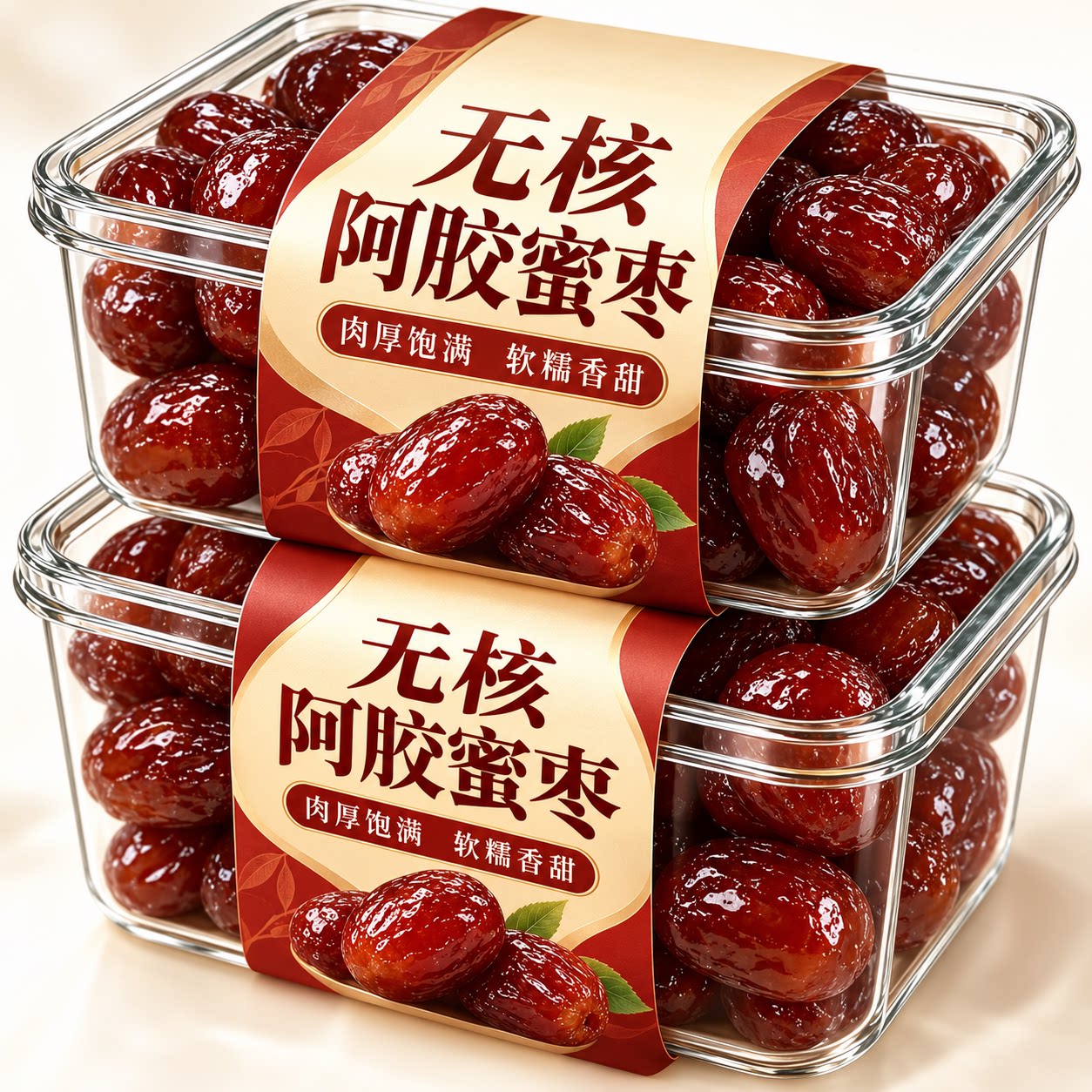 无核金丝阿胶蜜枣官方旗舰店独立包装软糯香甜枣女生休闲零食蜜饯