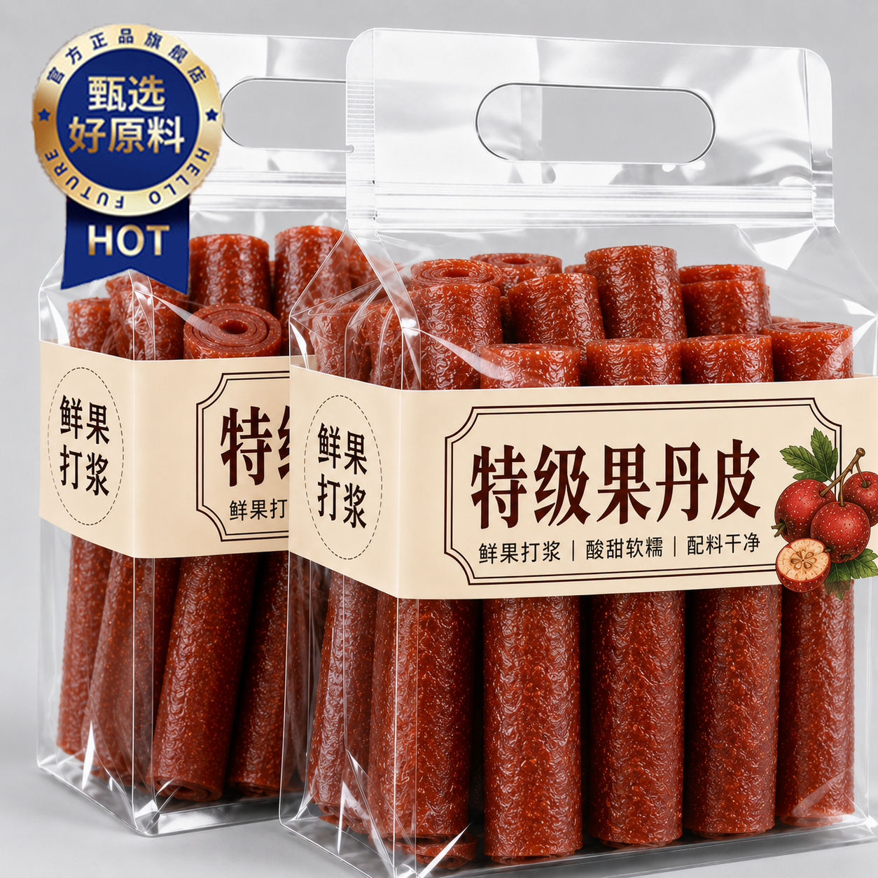 果丹皮山楂零食卷无糖精无添加糖片人专用球六物丸非中药材老式