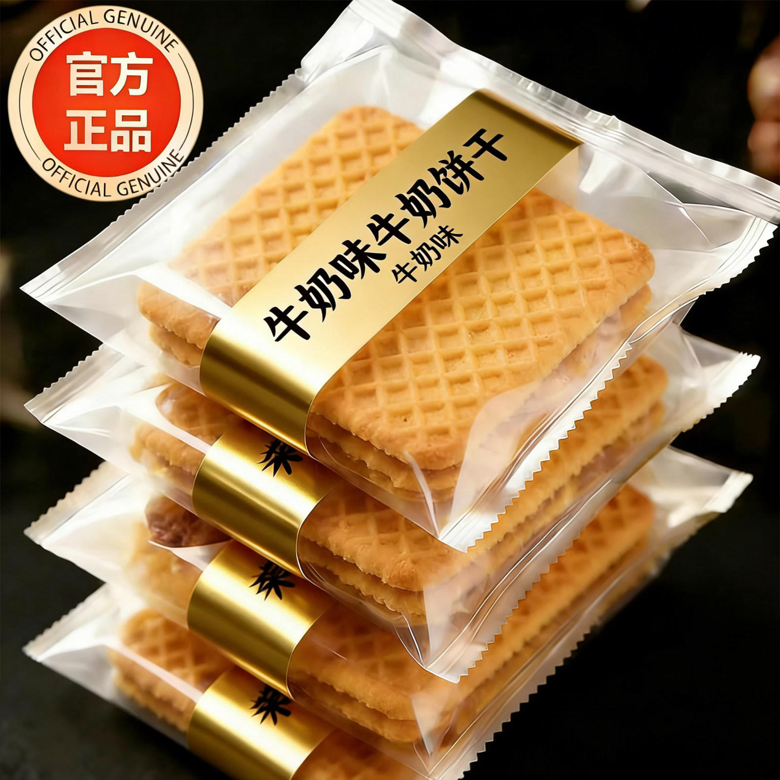 牛奶饼干零食老式特早餐仑苏酥饼干单独小包装整箱官方旗舰店