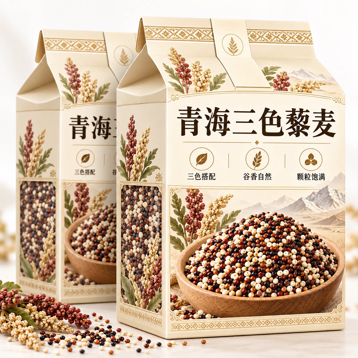 正宗三色藜麦米糙米饭官方正品旗舰店新米黎麦粗粮轻食米饭伴侣