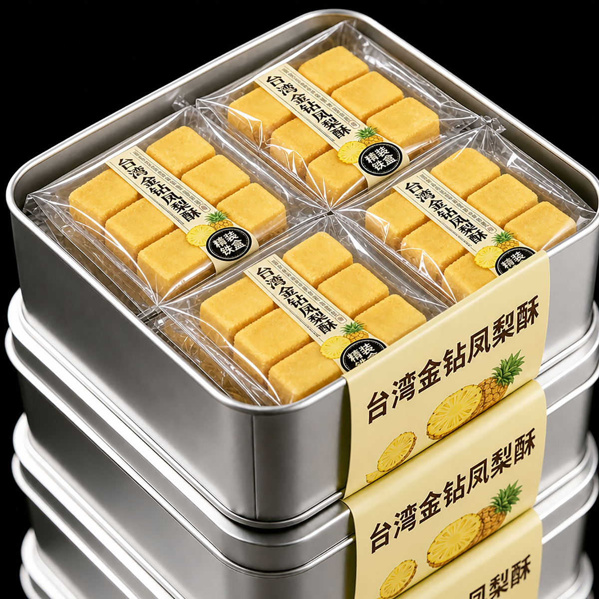 农科院正宗台湾金钻凤梨酥官方旗舰店福建土特产厦门老字号铁盒子