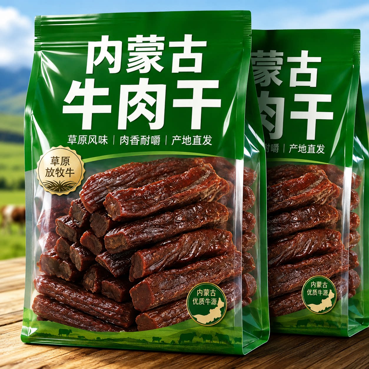 内蒙古风干牛肉干零食手撕无添加孕妇官方旗舰店独立包装产地直发