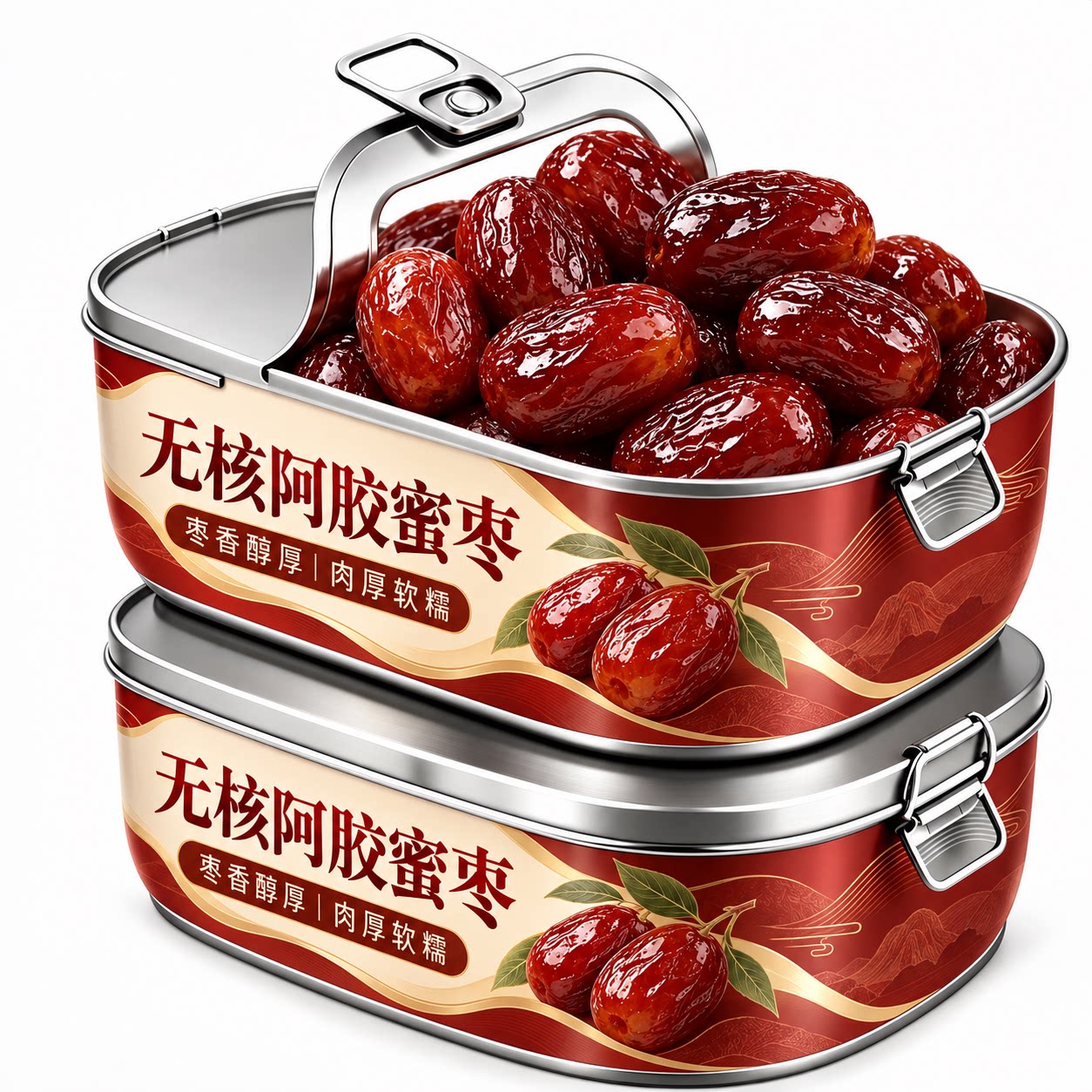 无核金丝阿胶蜜枣官方旗舰店独立包装软糯香甜枣女生休闲零食蜜饯