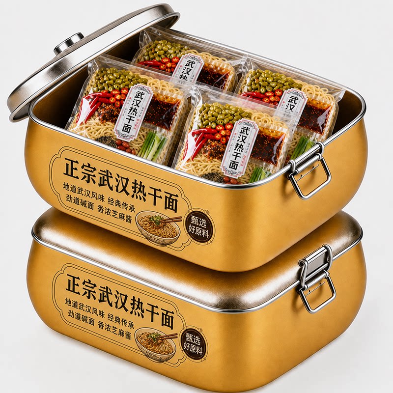 正宗武汉热干面官方旗舰店芝麻酱方便拌面特产早餐速食包邮酱料包