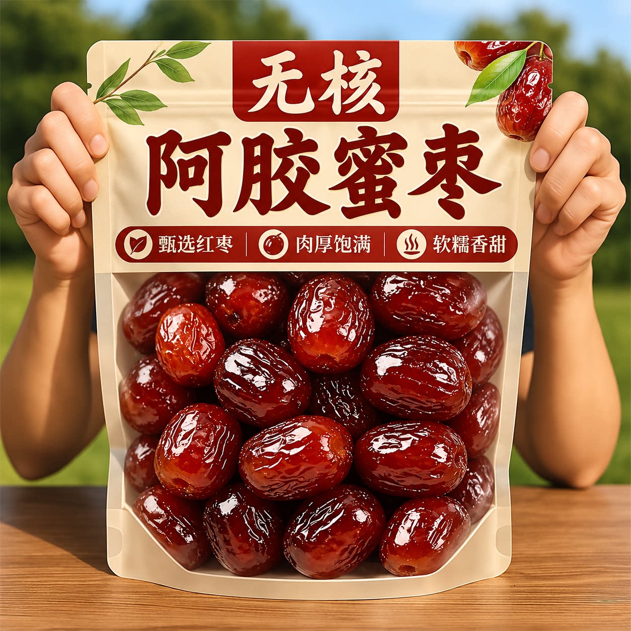 无核金丝阿胶蜜枣官方旗舰店独立包装软糯香甜枣女生休闲零食蜜饯
