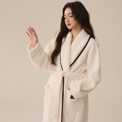 珊瑚绒情侣加厚睡袍66