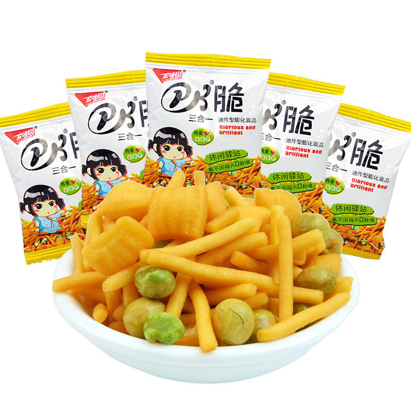 五味园PK脆虾条薯条小吃小零食品休闲办公室宿舍耐吃解馋吃的吃货