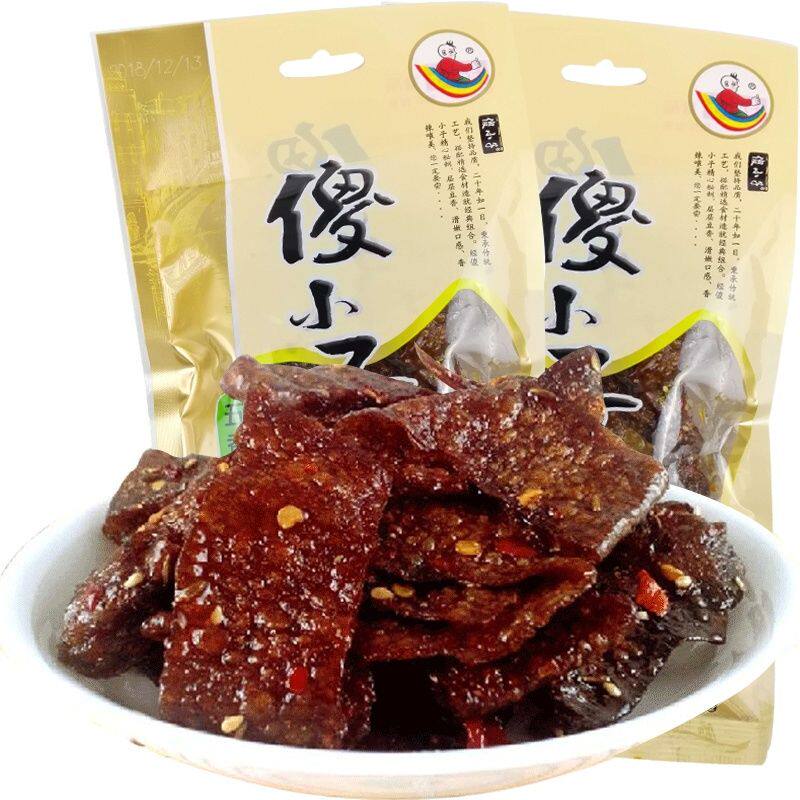傻小子五香卤汁味60g精品香干湖南麻辣豆皮休闲零食小吃豆干辣条