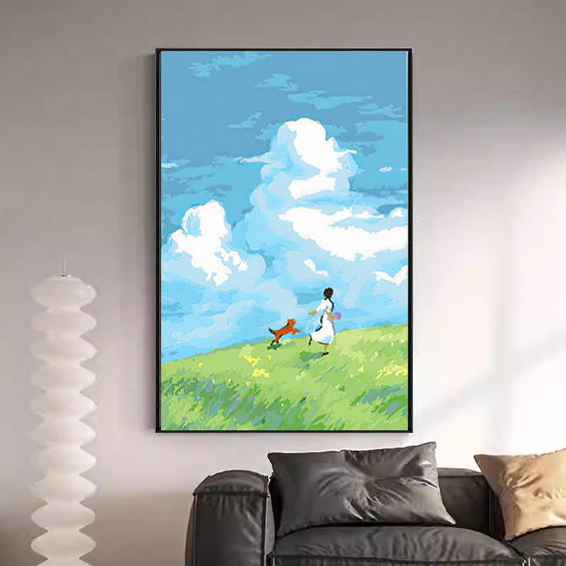 北欧小清新餐厅装饰画温馨系卧室画花卉桌面摆画ins风客厅墙挂画图片