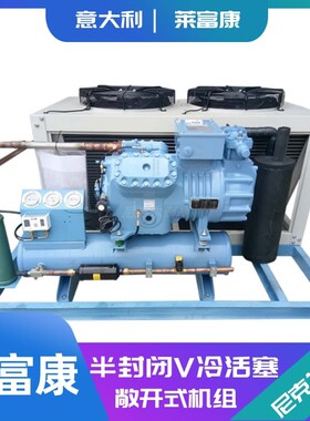 意大利莱富康半封活塞SP6L4000 40P风冷低温制冷机组肉类冷冻机器