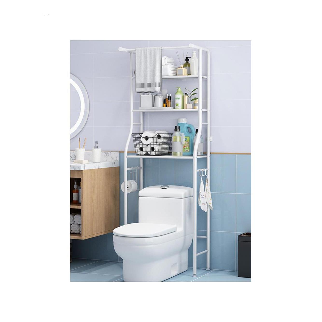 不锈钢浴室多功能卫生间厕所马桶上方置物架多层落地洗衣机收纳柜