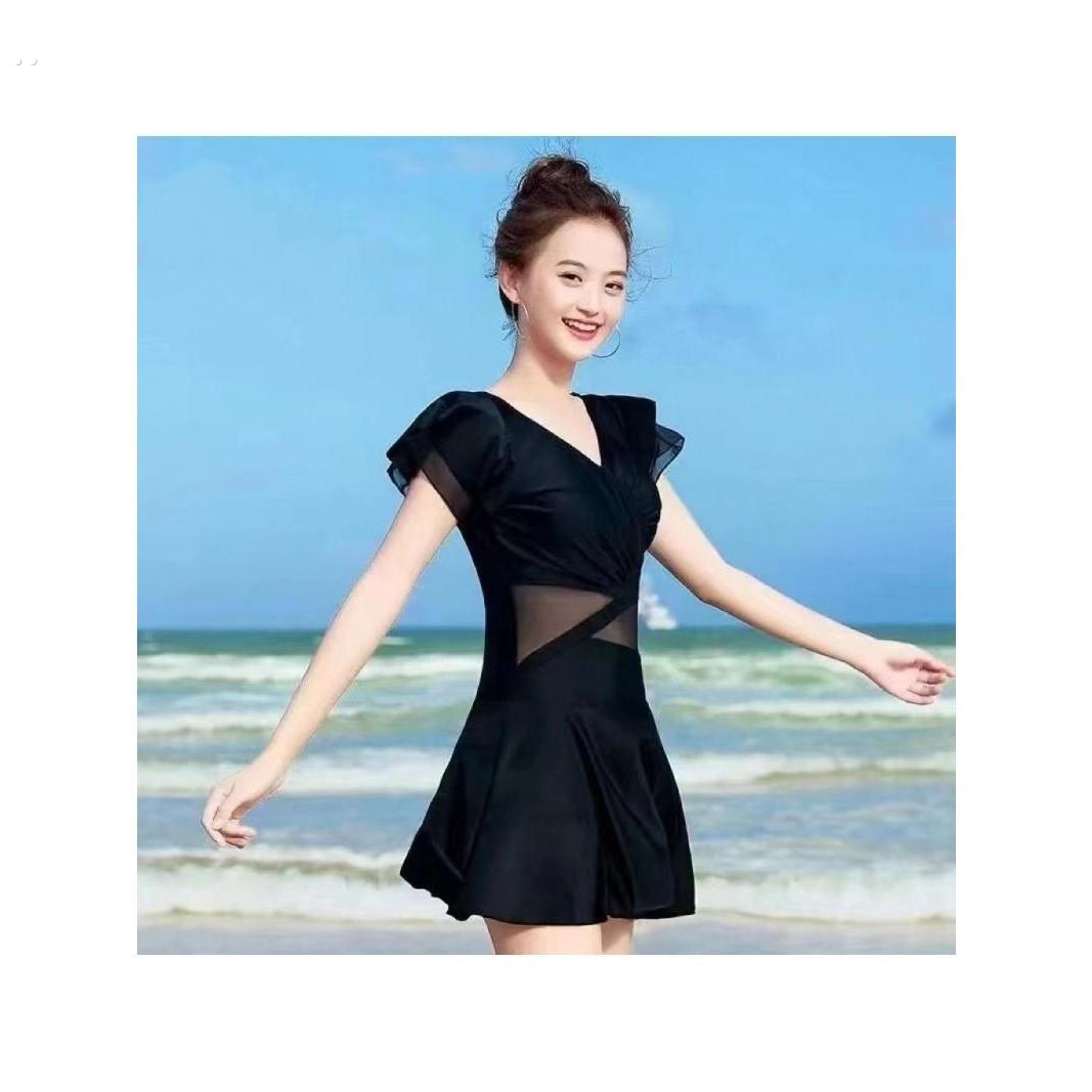 泳衣女款2025新款爆款成人微胖遮肚显瘦高级感大尺码连身温泉游泳