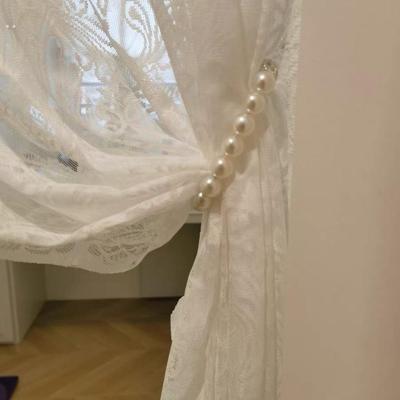 窗帘吸磁扣窗帘绑带2025新款窗帘绑带高级感窗帘收纳神器珍珠超仙