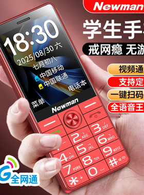 纽曼N86学生4G全网通视频通话手机大屏大字大声老人机定位老年机