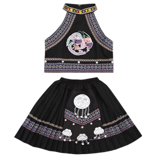 六一儿童苗族演出服彝族服装傣族少数民族舞蹈服哈尼族佤族男女童