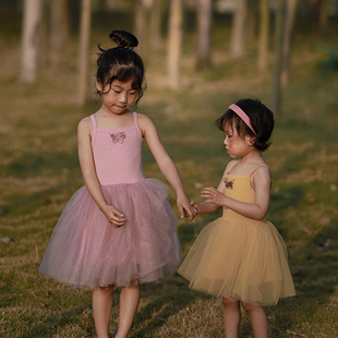 2025夏款ins风新款童装可爱洋气公主裙儿童连身裙女童吊带连衣裙