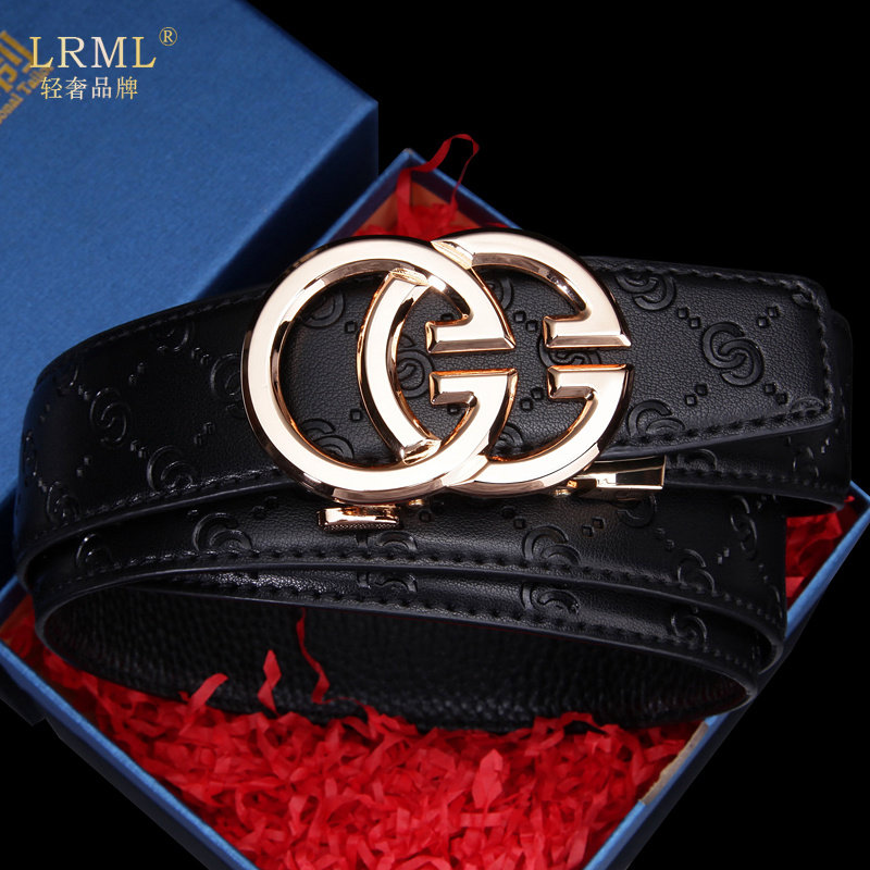 高档皮带男奢侈品头层纯牛皮真皮自动扣酷奇腰带正品奢华大牌送礼