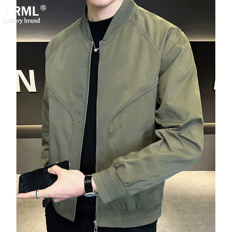 夹克男2025新款春秋季轻奢高端时尚百搭潮流舒适棒球领休闲外套
