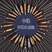 复古个性 挂链 子弹头不锈钢项链嘻哈小众合金弹壳模型长款