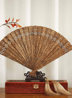 沉香扇子夏日熏香解暑舒缓安神