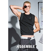 新款 455emble假两件设计背带无袖 针织上衣机能背心秋季 坎肩百搭