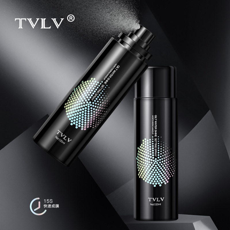 新款推荐TVLV鎏彩水光保湿定妆喷雾 补水滋润持妆快速成膜定妆