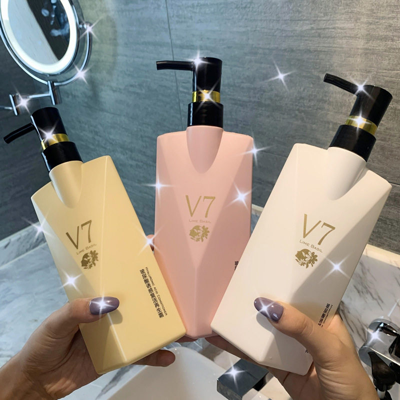 新款推荐名美人v7玻尿酸洗发水沐浴露发膜护发素洗护沐套装女