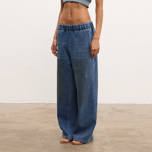 WILDERSHORE仿牛仔加绒卫裤