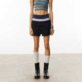 WILDERSHORE 25SS原创双腰头格纹拼接结构休闲插袋运动短裤