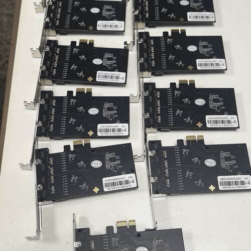 可维修的乐扩PCE8111H-4GLAN四口千兆网卡。个人使用议价