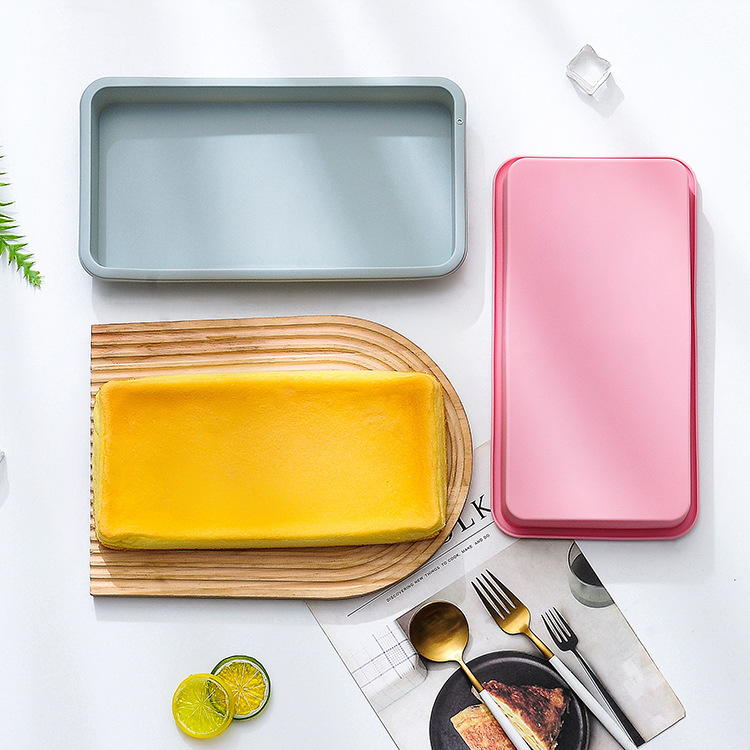 烤盘蛋糕模具烘焙工具硅胶长方形