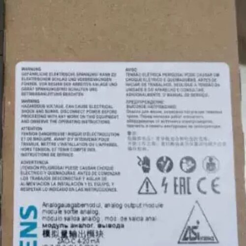 3RK1107-1BQ40-0AA3 模拟量输出模块 工业控制模块
