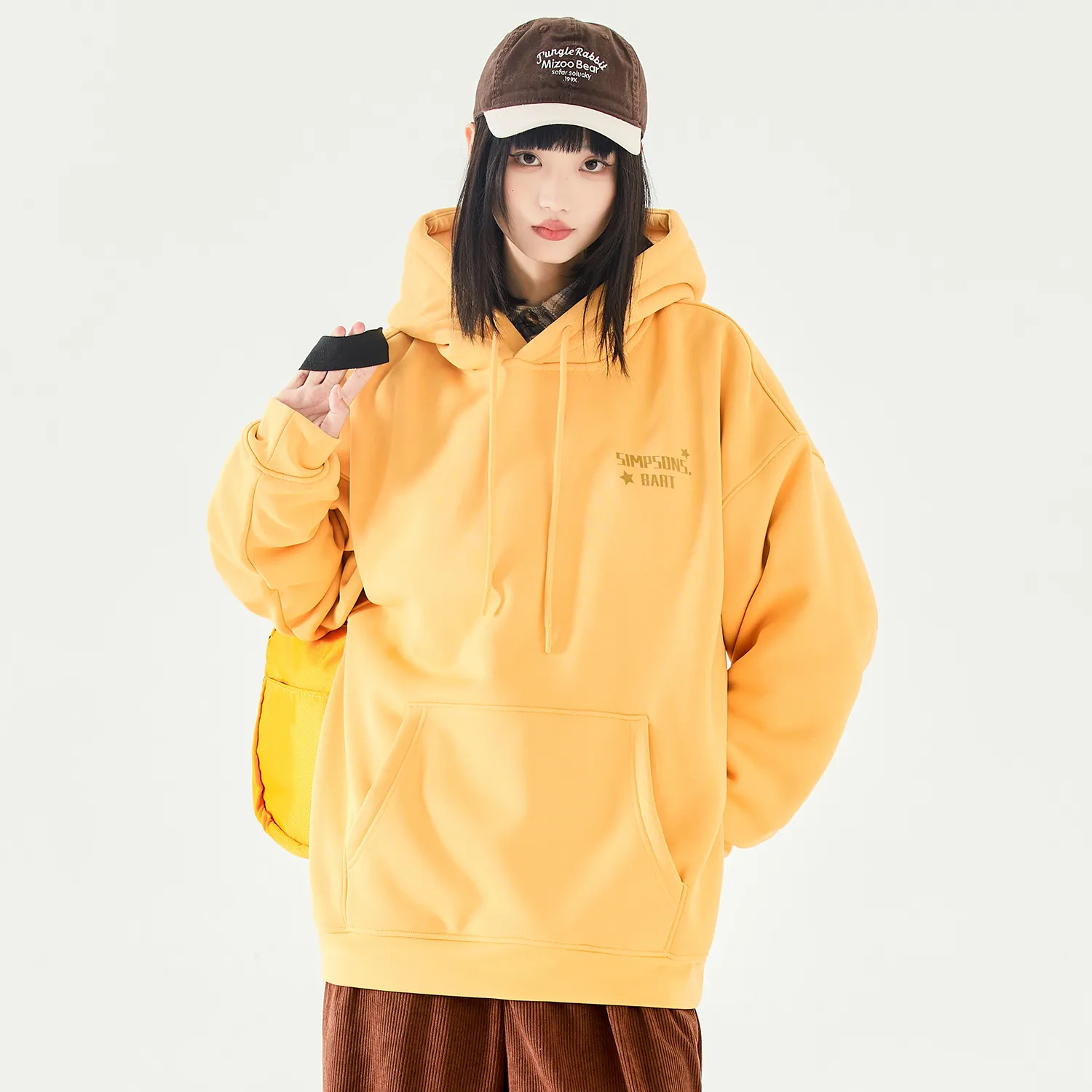 【苏新皓同款】辛普森一家趣味图案星星字母连帽卫衣