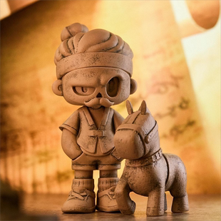 现货原创MR BONE模言工社骨头先生兵马俑限量手办大娃模型摆件