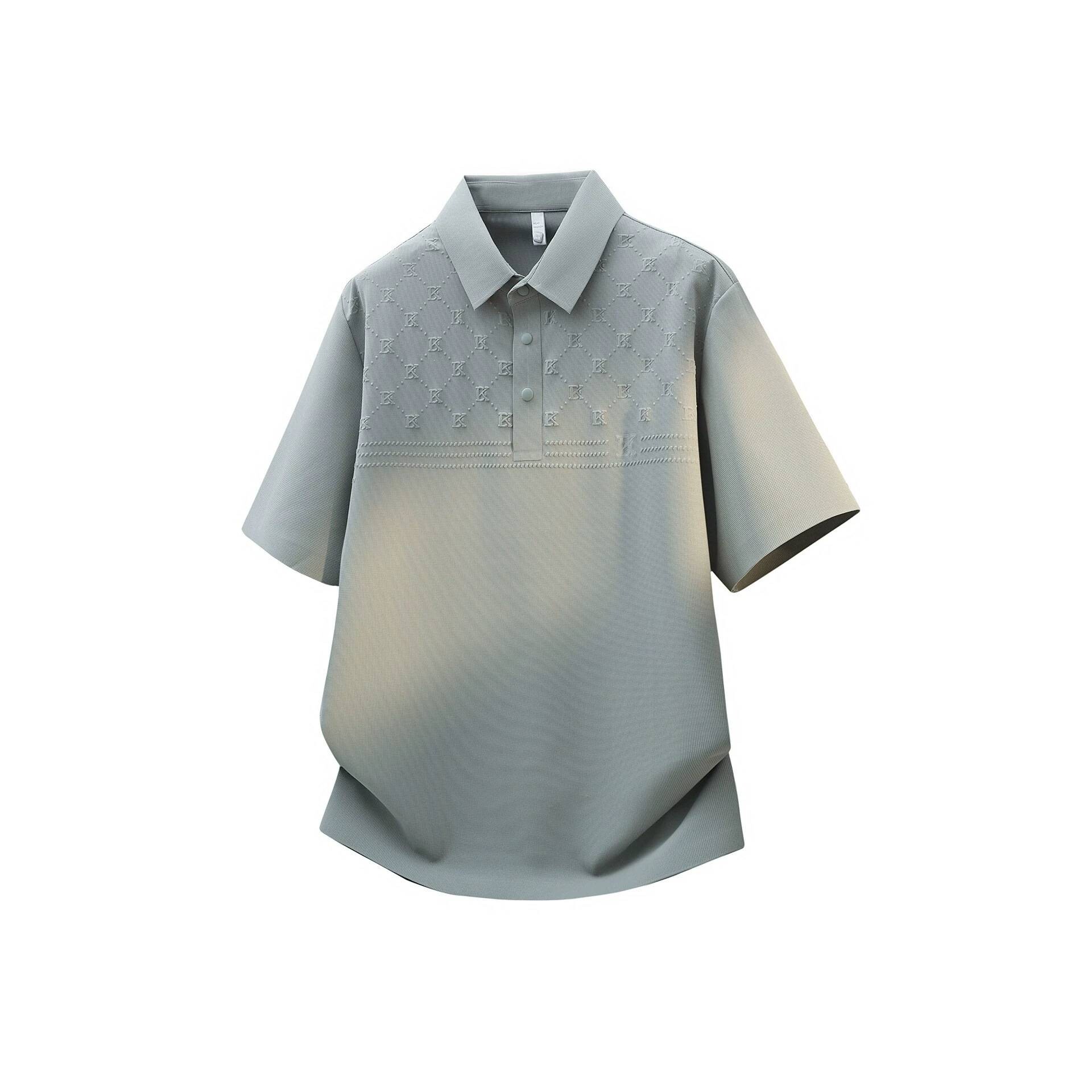 官方正品青少年男士冰爽透气时尚压花短袖POLO衫26年夏季休闲百搭