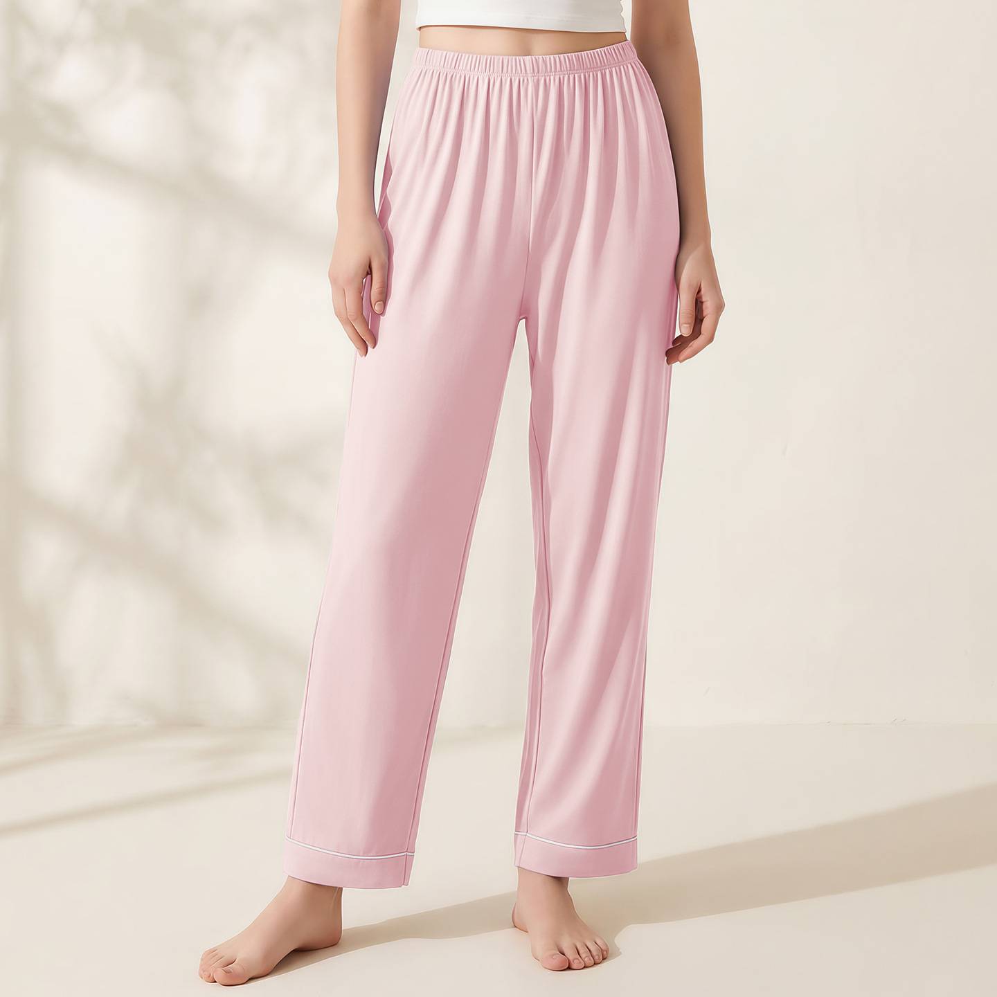 官方正品【新疆棉】单条睡裤女夏季新款纯棉宽松居家短裤可外穿休