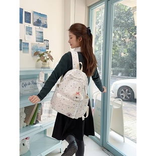 官方正品潮流休闲双肩包简约大学生书包旅行背包笔记本电脑包