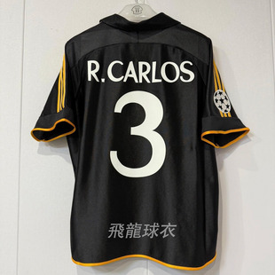 1999-00赛季皇马球衣7号劳尔6雷多东4耶多卡洛斯客场复古足服欧冠