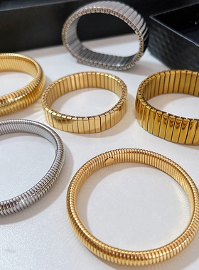 欧美女钛钢光面冷淡风