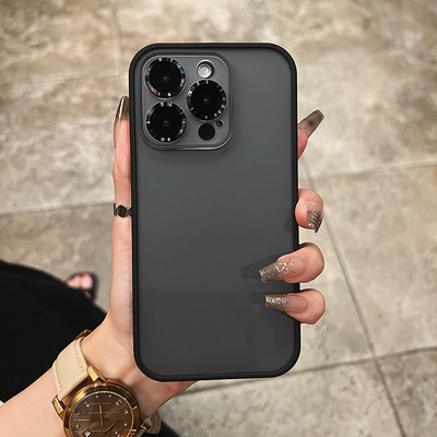 肤感磨砂镜头膜适用于苹果手机壳