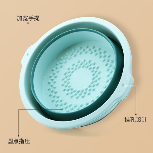 折叠泡脚桶家用便携式过小腿足浴盆宿舍泡脚洗脚泡脚盆按摩洗脚盆