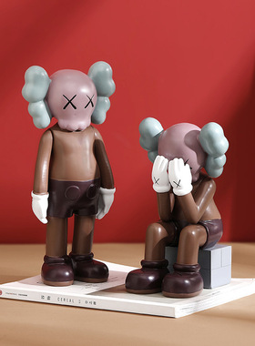 北欧创意熊摆件手办公仔客厅玄关桌面店铺家居装饰品网红礼物